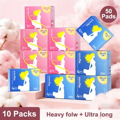Night Time Use Sanitary Pads 290mm 360mm