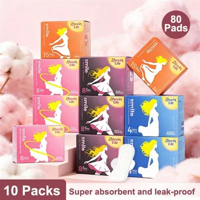 Organic Cotton Menstrual Pads Set For All Flow