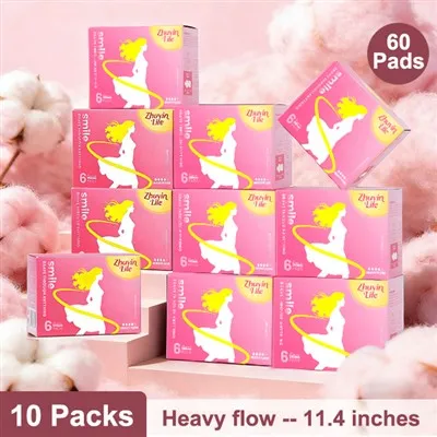 Organic Unscented Night Time Sanitary Pads
